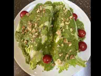 سالاد کاهو با سس فرانسوی
