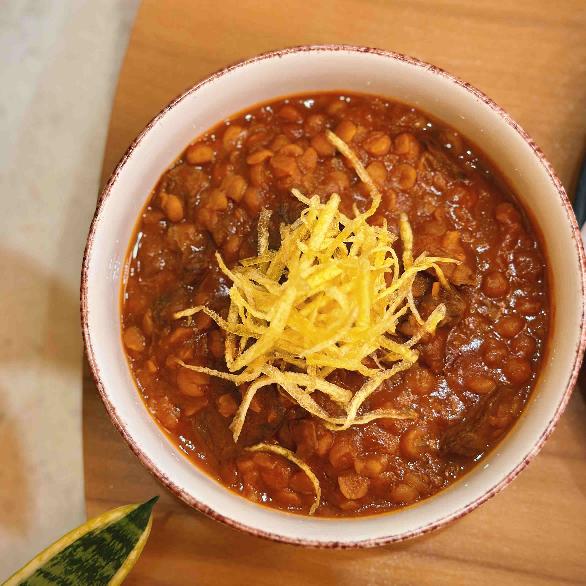 خورشت قیمه بادمجان با سیب زمینی