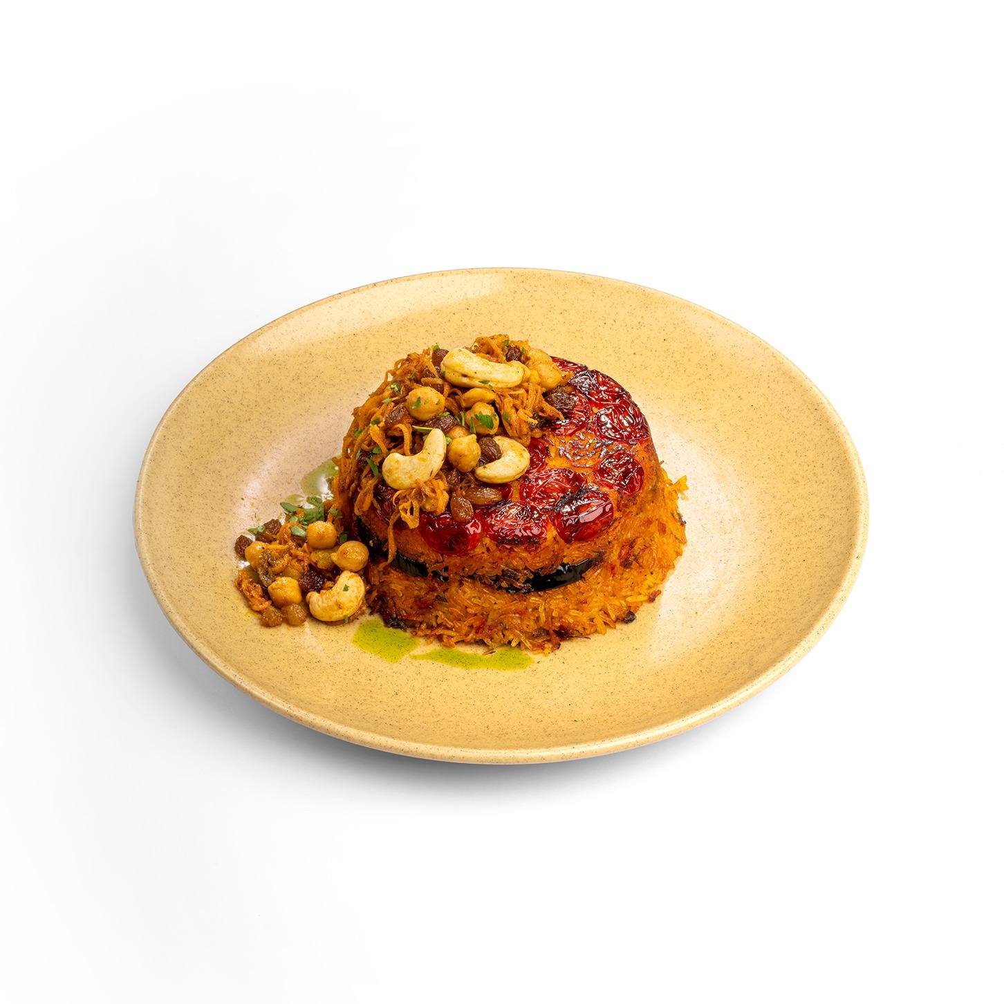 مقلوبه بالحم ( گوشت ریش)