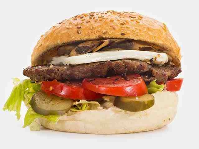 چیز برگر با قارچ