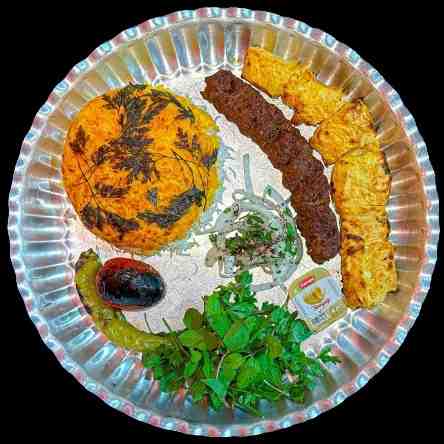 vaziri kebab +Rice