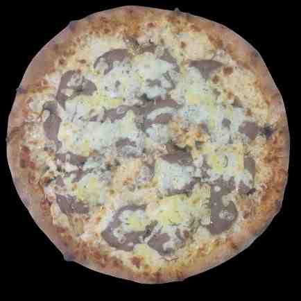 garlic steak pizza