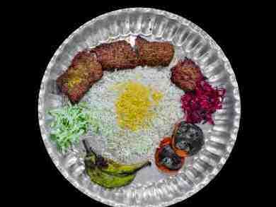 Barg kebab +Rice