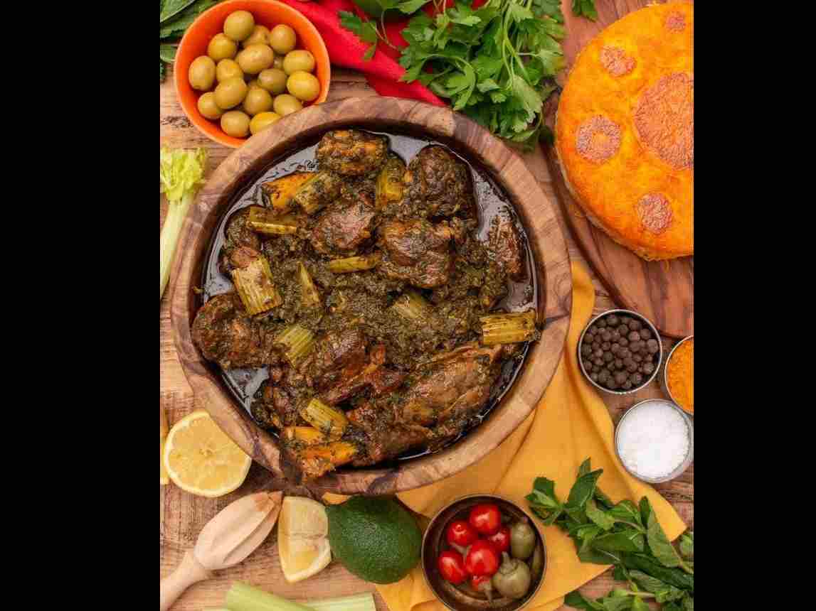 چلو خورشت کرفس