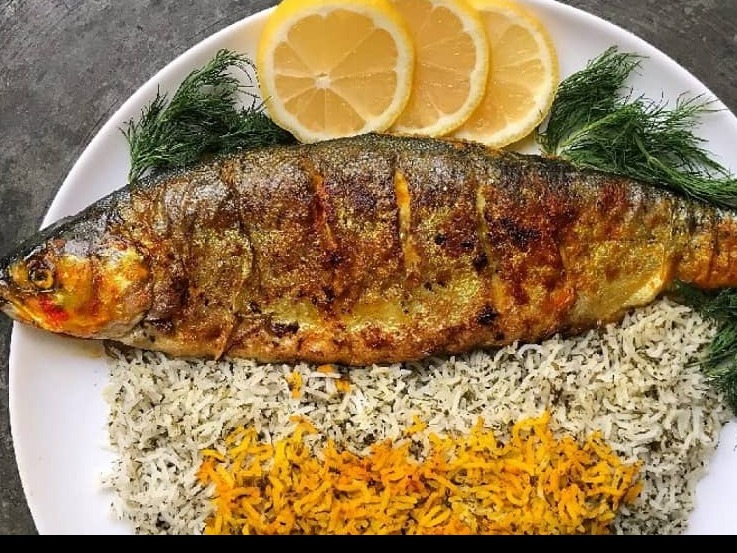 سبزی پلو با ماهی