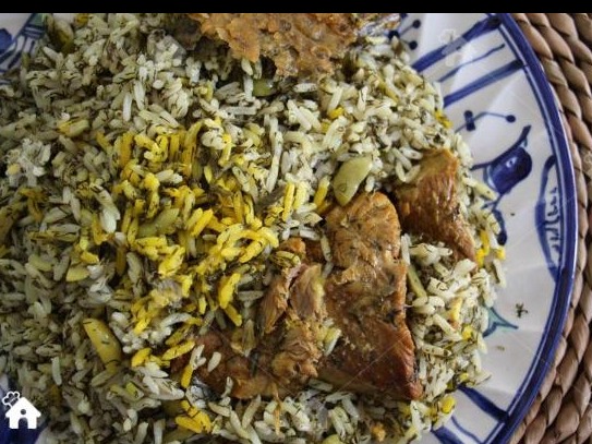 باقالی پلو با گوشت (300 گرم)