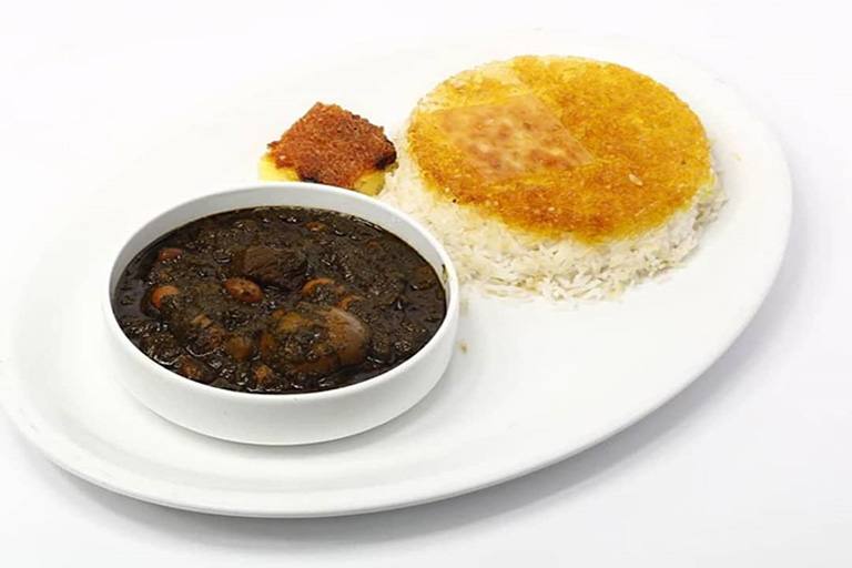 چلو خورش قورمه سبزی(فرد)