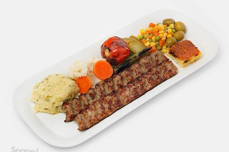 خوراک کباب کوبیده زعفرانی