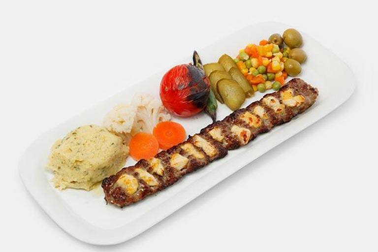 خوراک کباب لقمه نگین دار