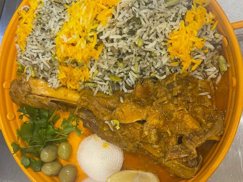 باقلا پلو با گوشت 