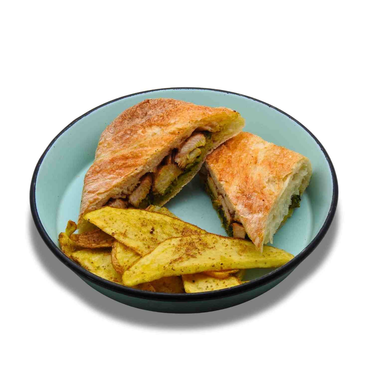 مرغ و اسفناج