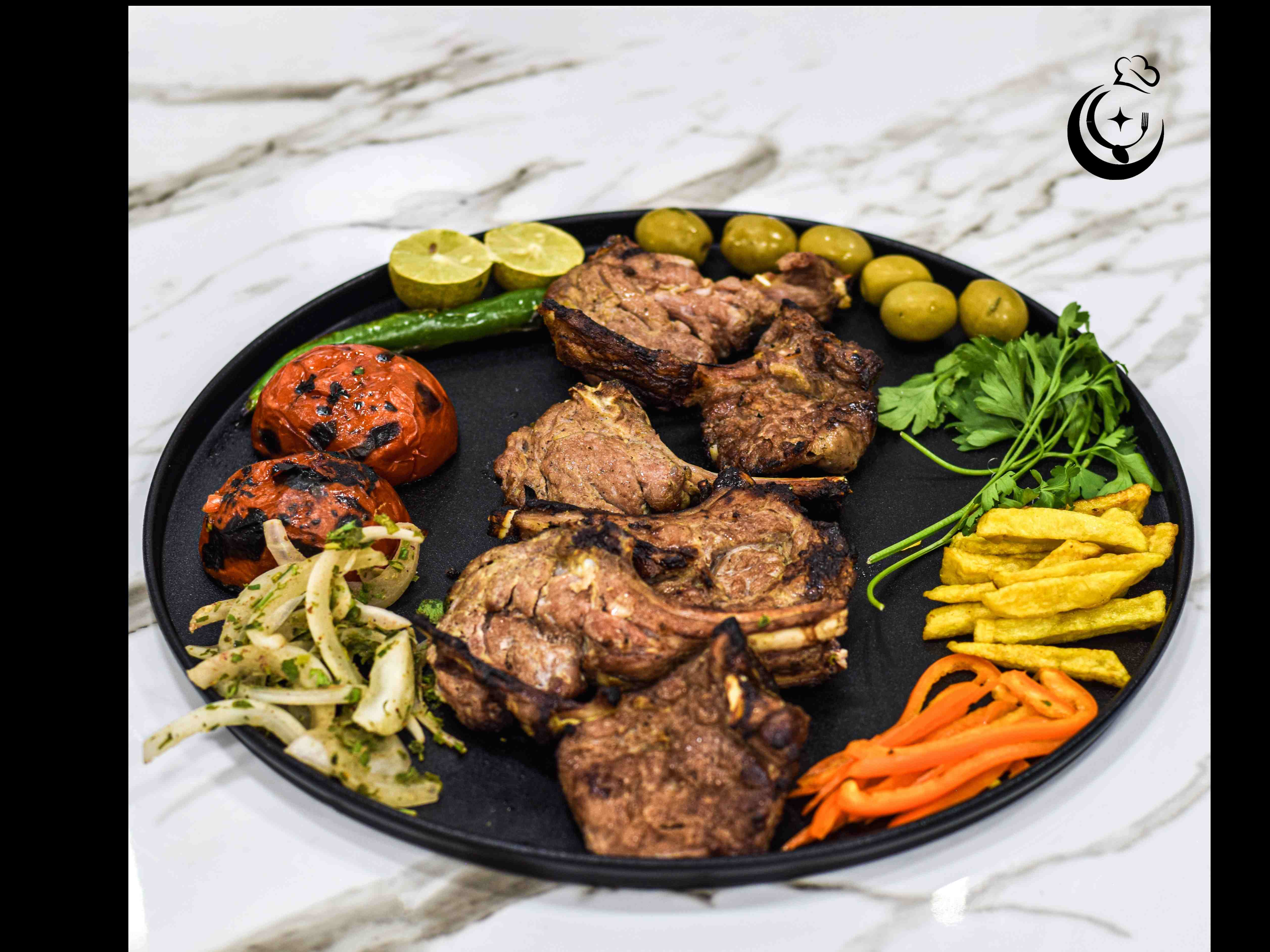 کباب شیشلیک با دورچین