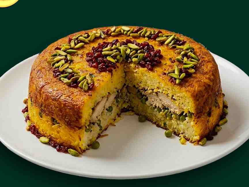 ته چین مرغ و زرشک