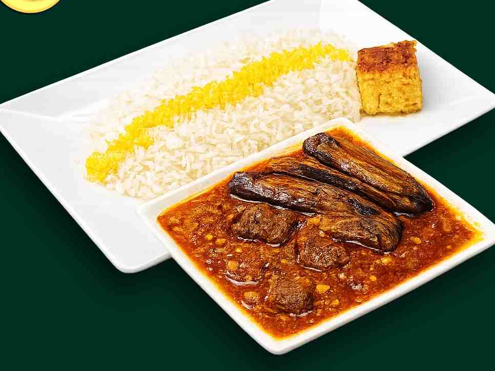 چلو خورشت قیمه بادمجان