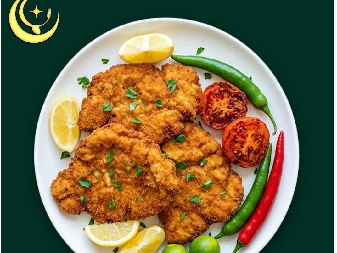 خوراک شنیسل مرغ