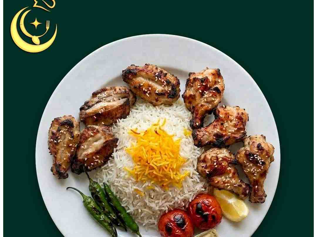 چلو کتف و بال کبابی
