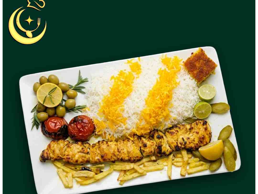 چلو جوجه کباب زعفرانی مخصوص