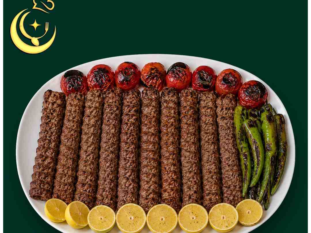 بشقاب کباب کوبیده (10سیخ)