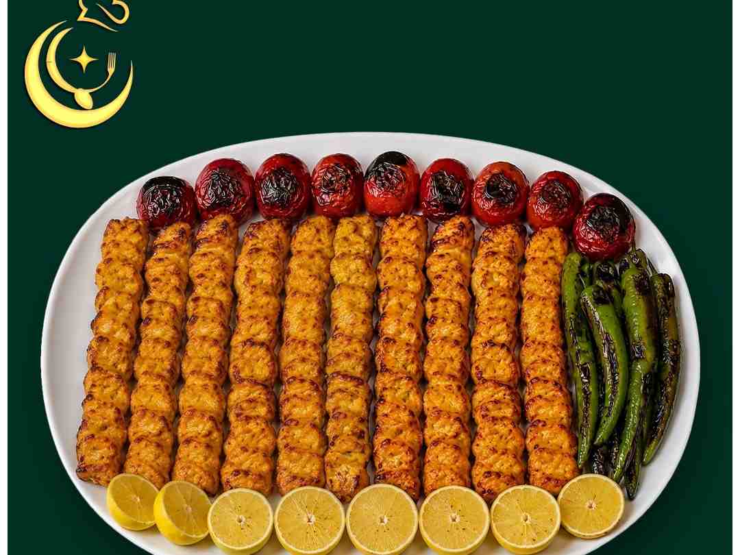 بشقاب جوجه کباب زعفرانی (10سیخ)