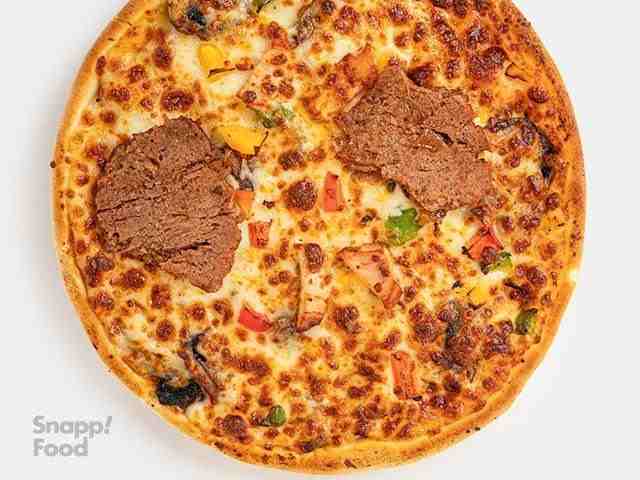 پیتزا مخلوط مرغ و گوشت