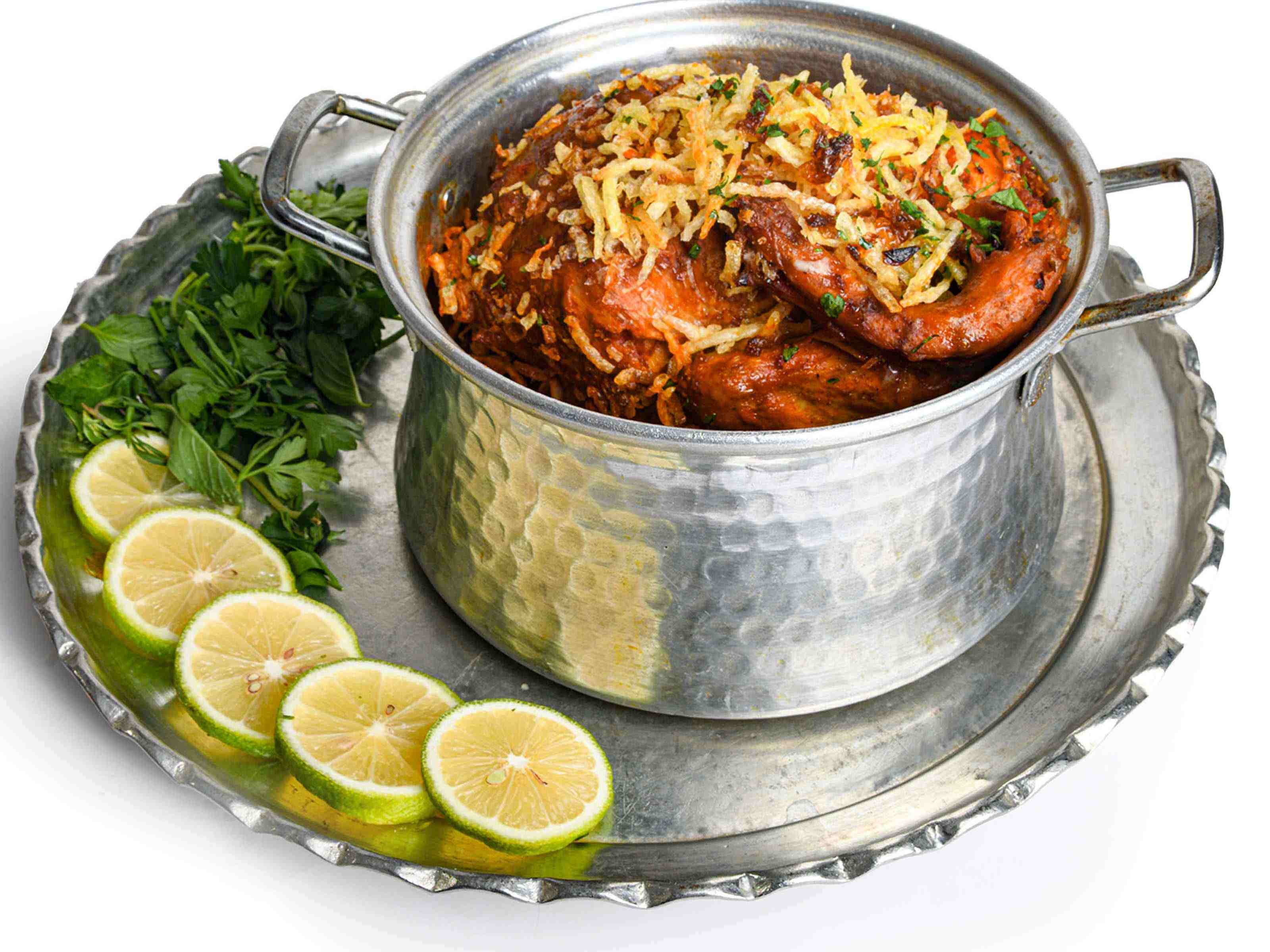خوراک مرغ شکم پر دونفره