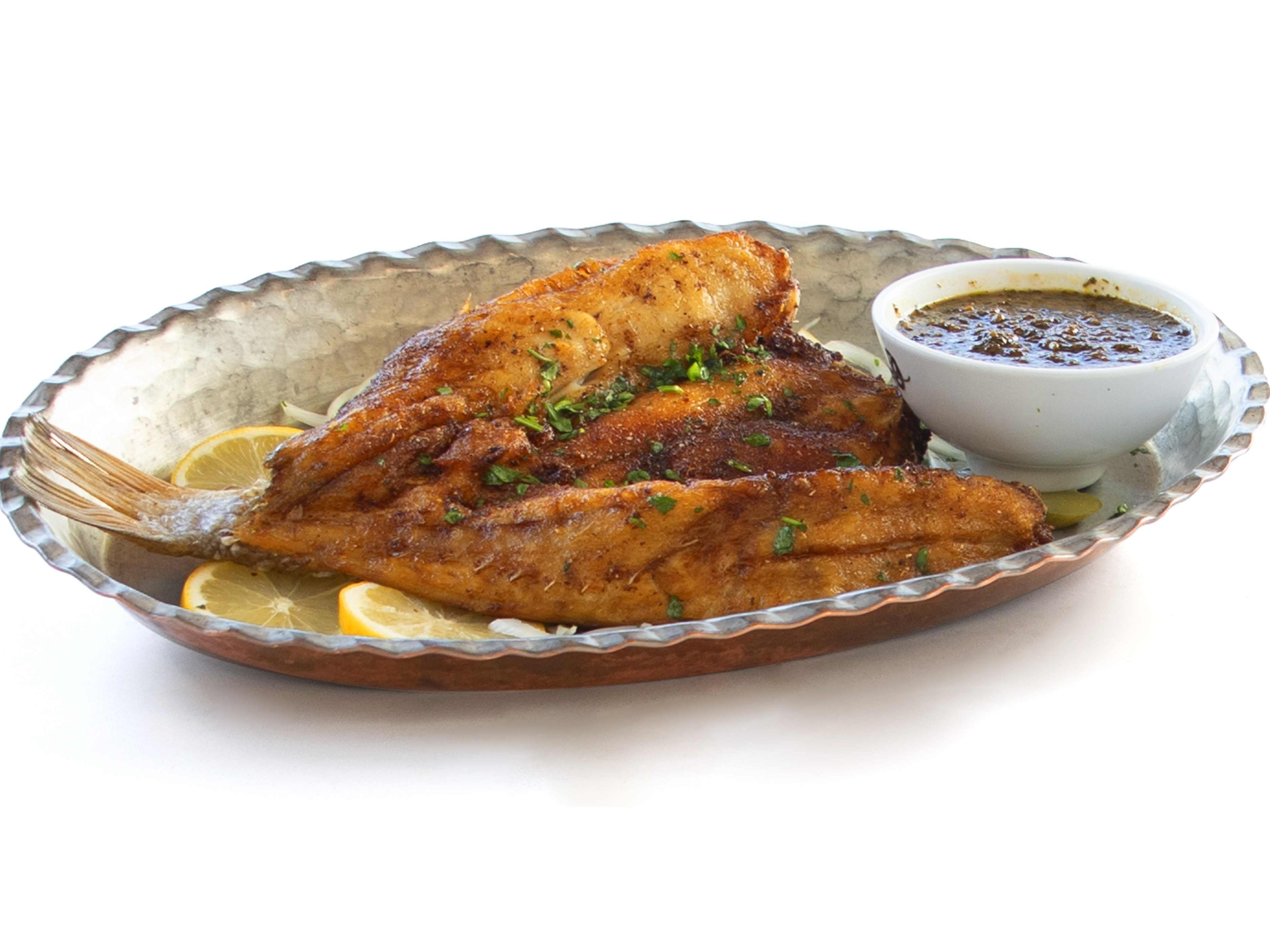 خوراک ماهي شوريده سرخ شده