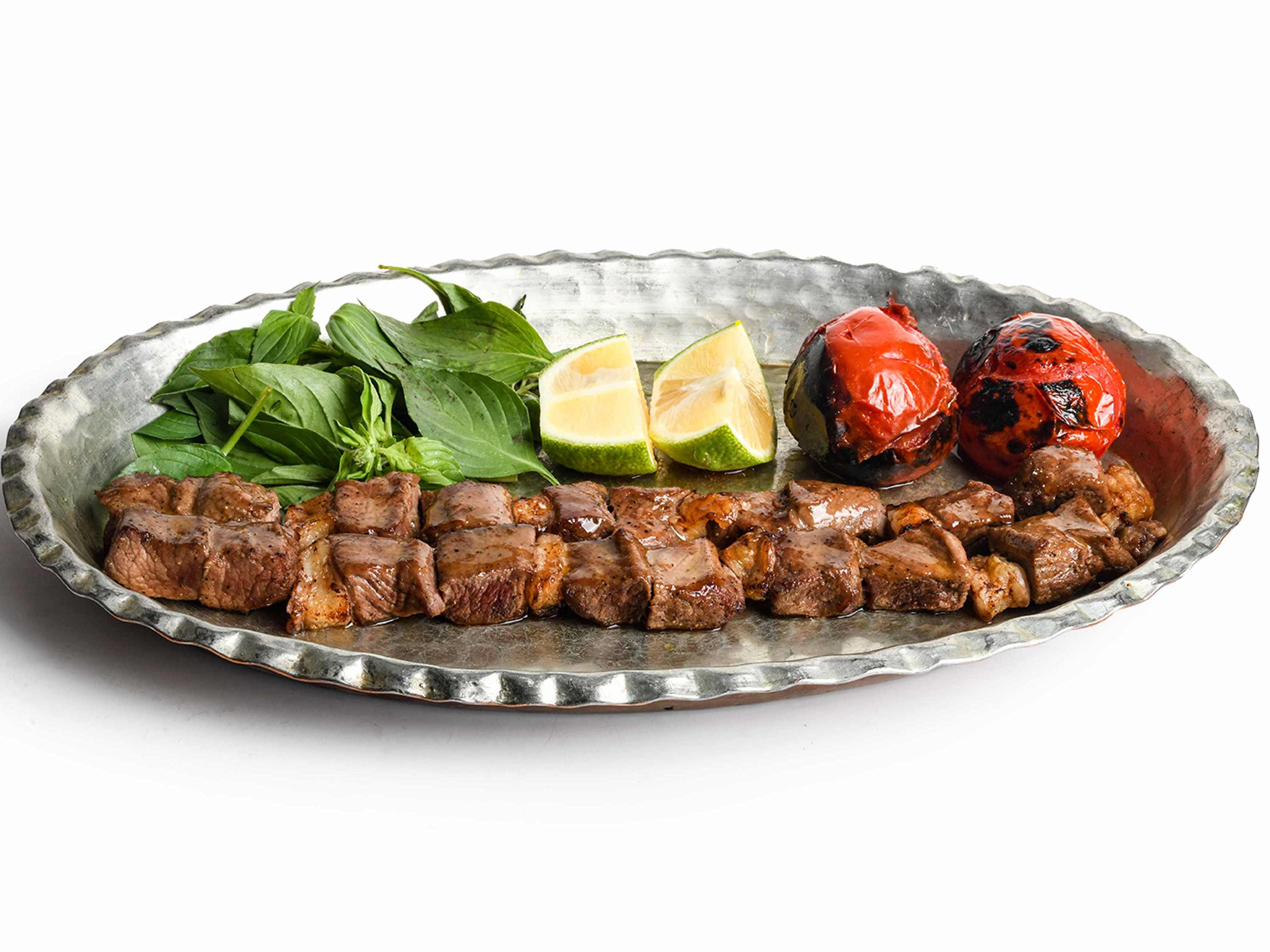 خوراک کباب چنجه (کنجه)