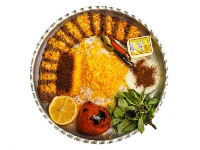 چلو کباب نگین دار