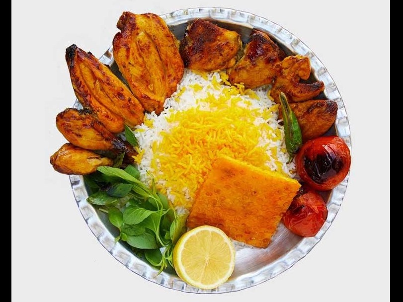 چلو جوجه کباب با استخوان