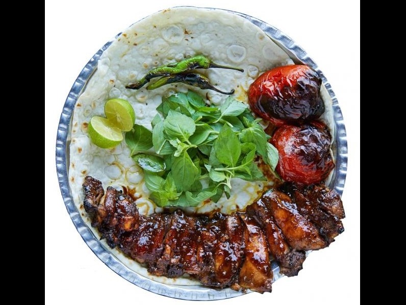 خوراک جوجه کباب ترش گیلکی