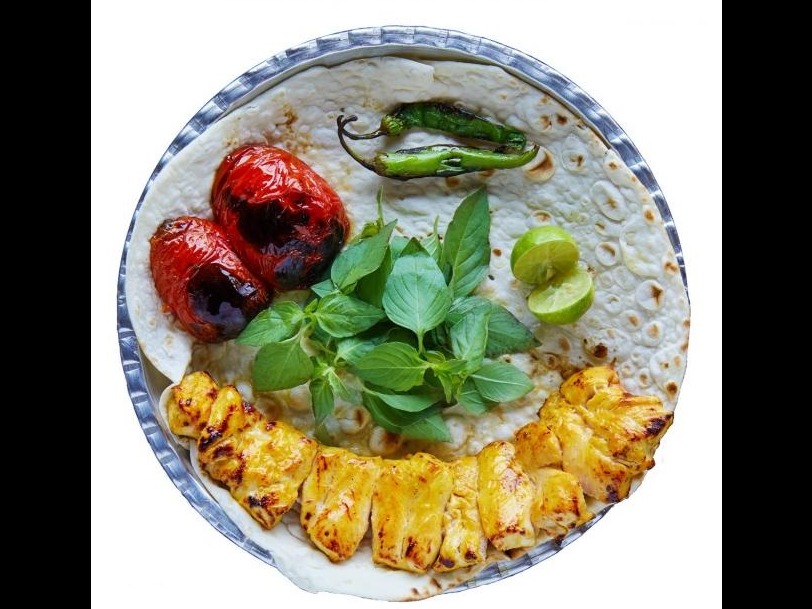 خوراک فیله مرغ کبابی