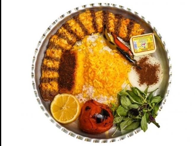 خوراک کباب لقمه نگین دار