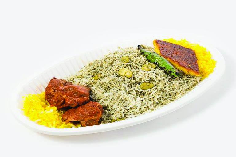 باقالی پلو با گوشت