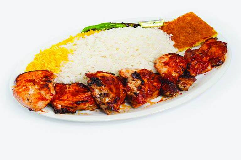 چلو جوجه کباب با استخوان
