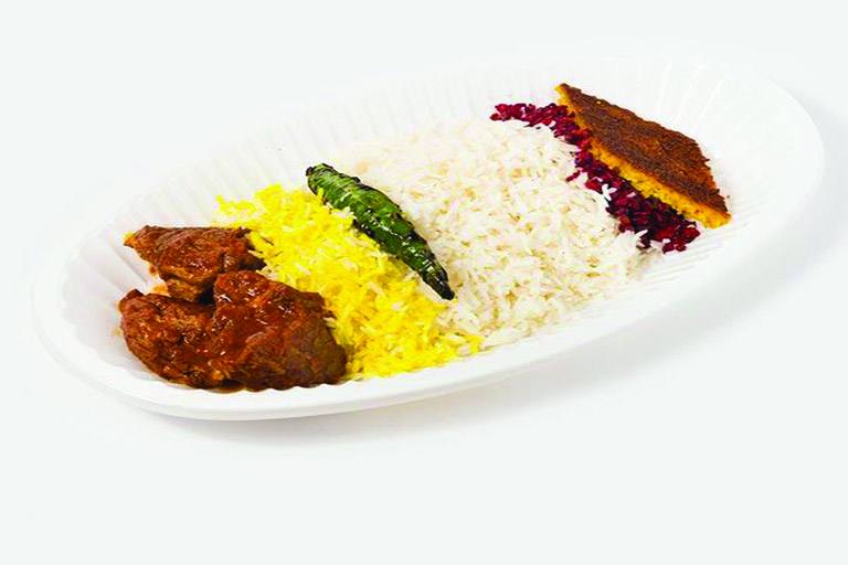 چلو گوشت برنج ایرانی