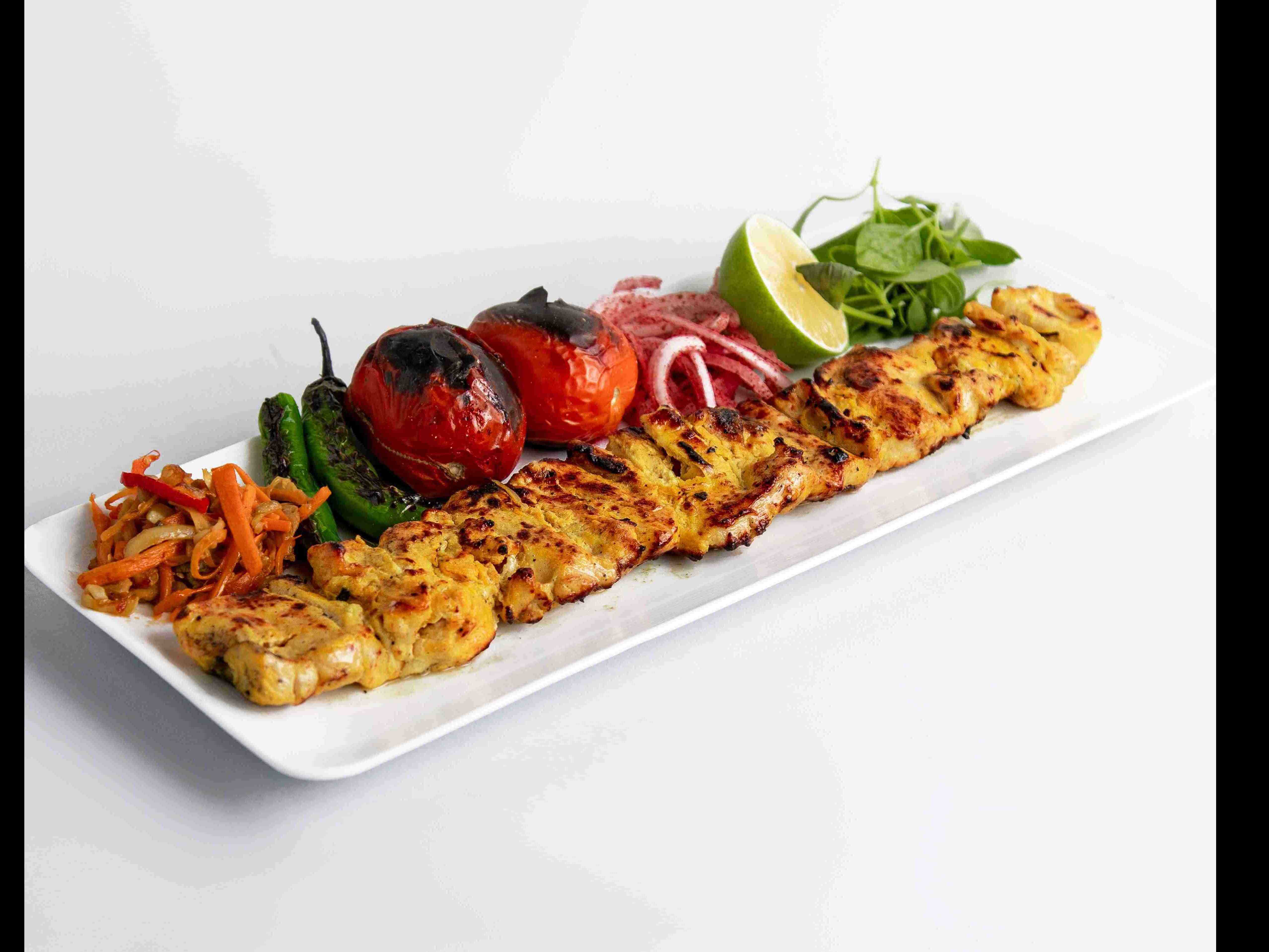 خوراک جوجه کباب ران ماستی