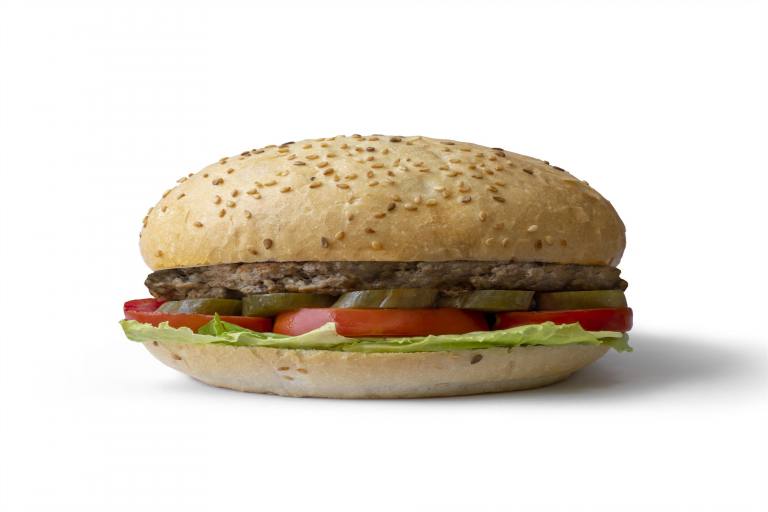 همبرگر ذغالی