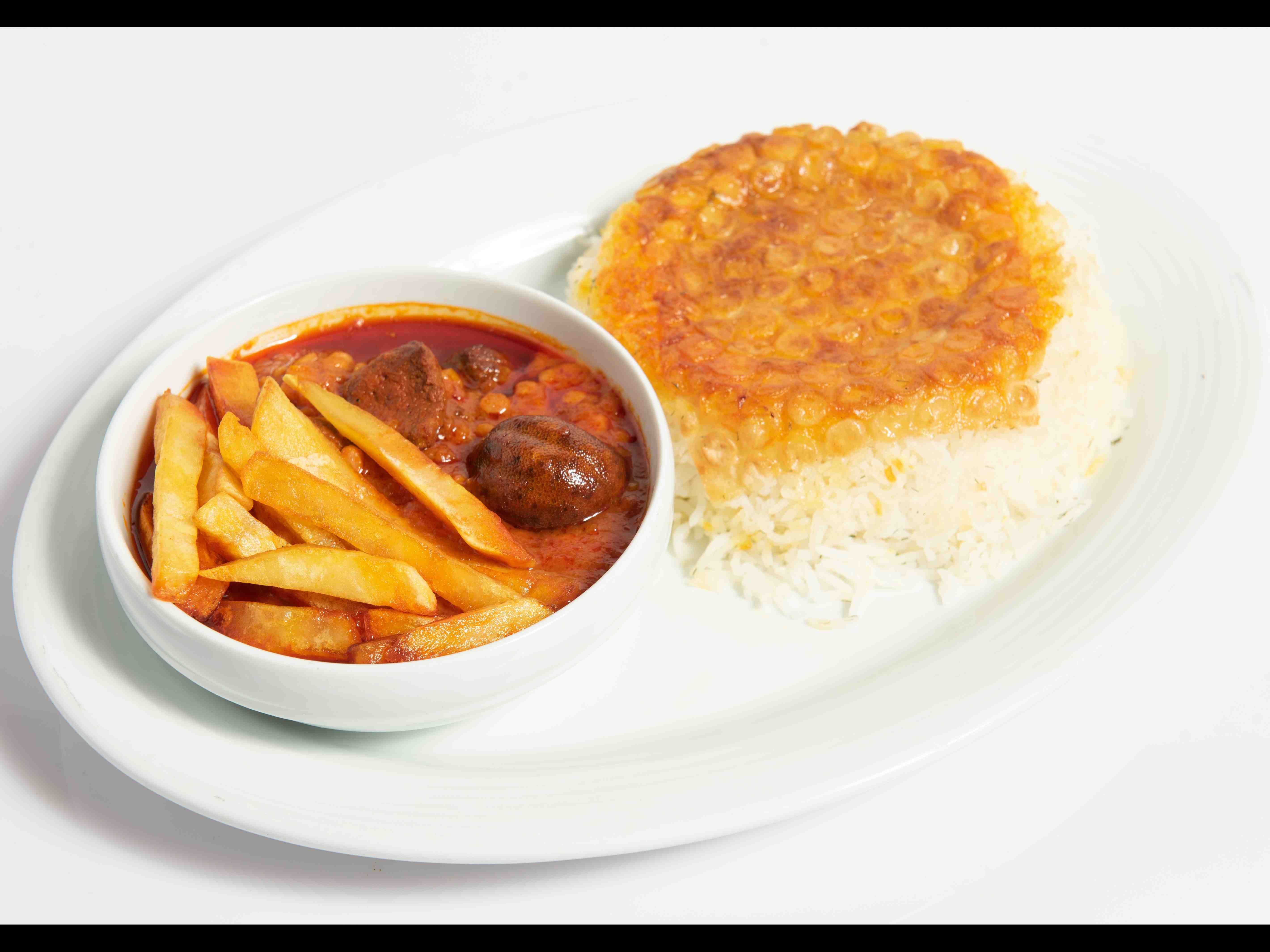 چلو خورشت قیمه و قورمه