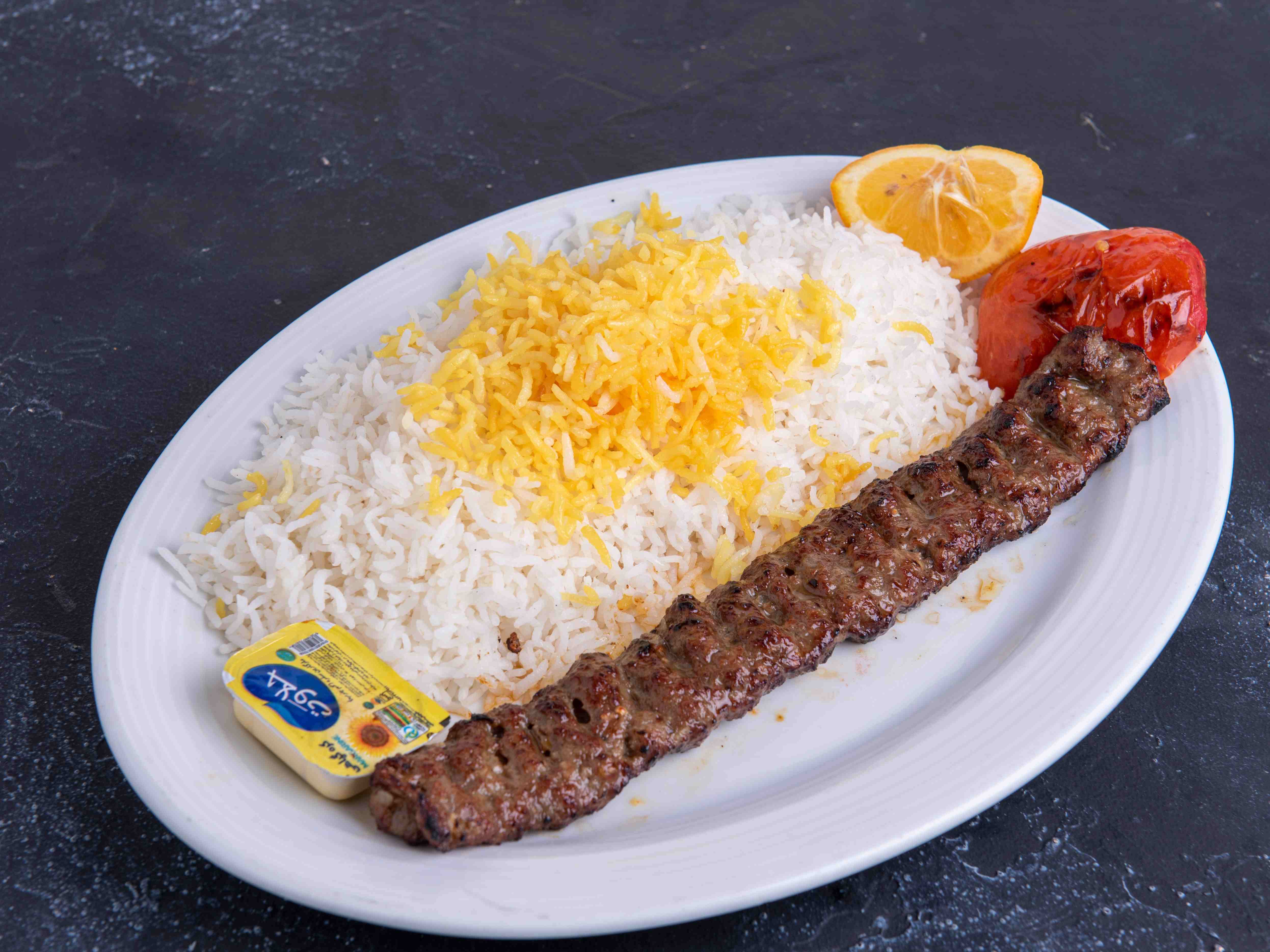 چلو کباب کوبیده