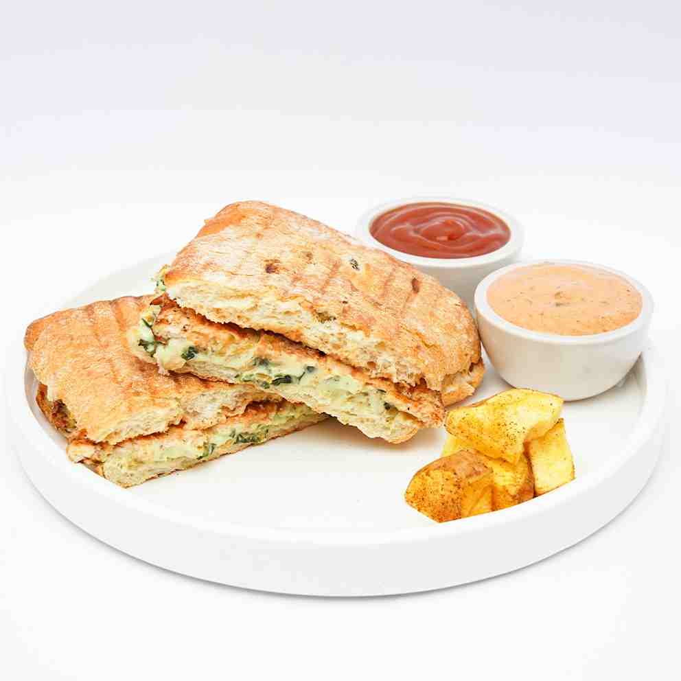 پنینی مرغ و اسفناج
