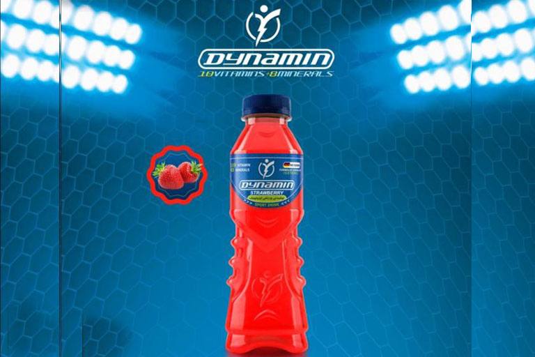 نوشیدنی توت فرنگی دینامین