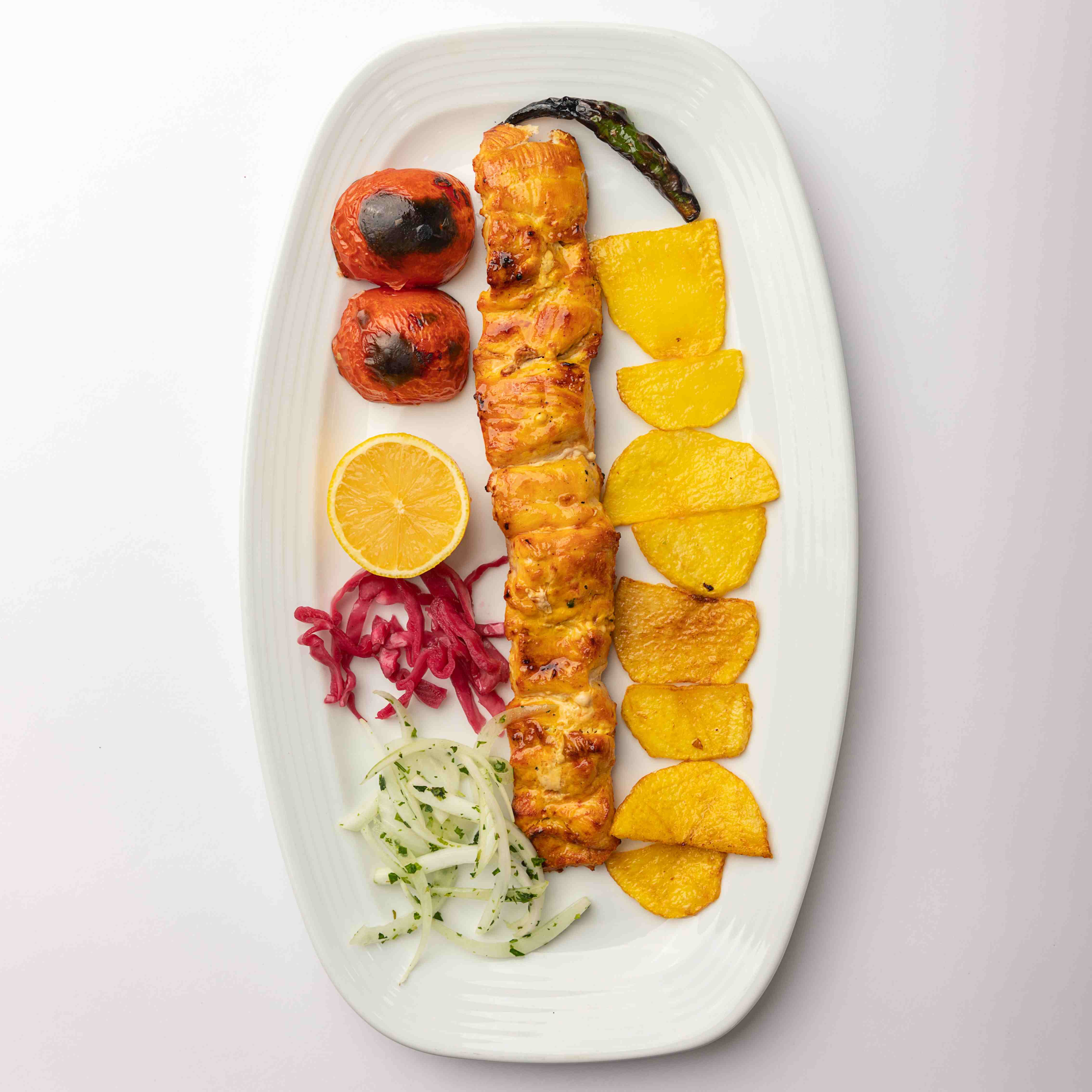 خوراک جوجه زعفرانی (ران)