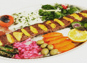 خوراک کباب ساطوری نگین دار