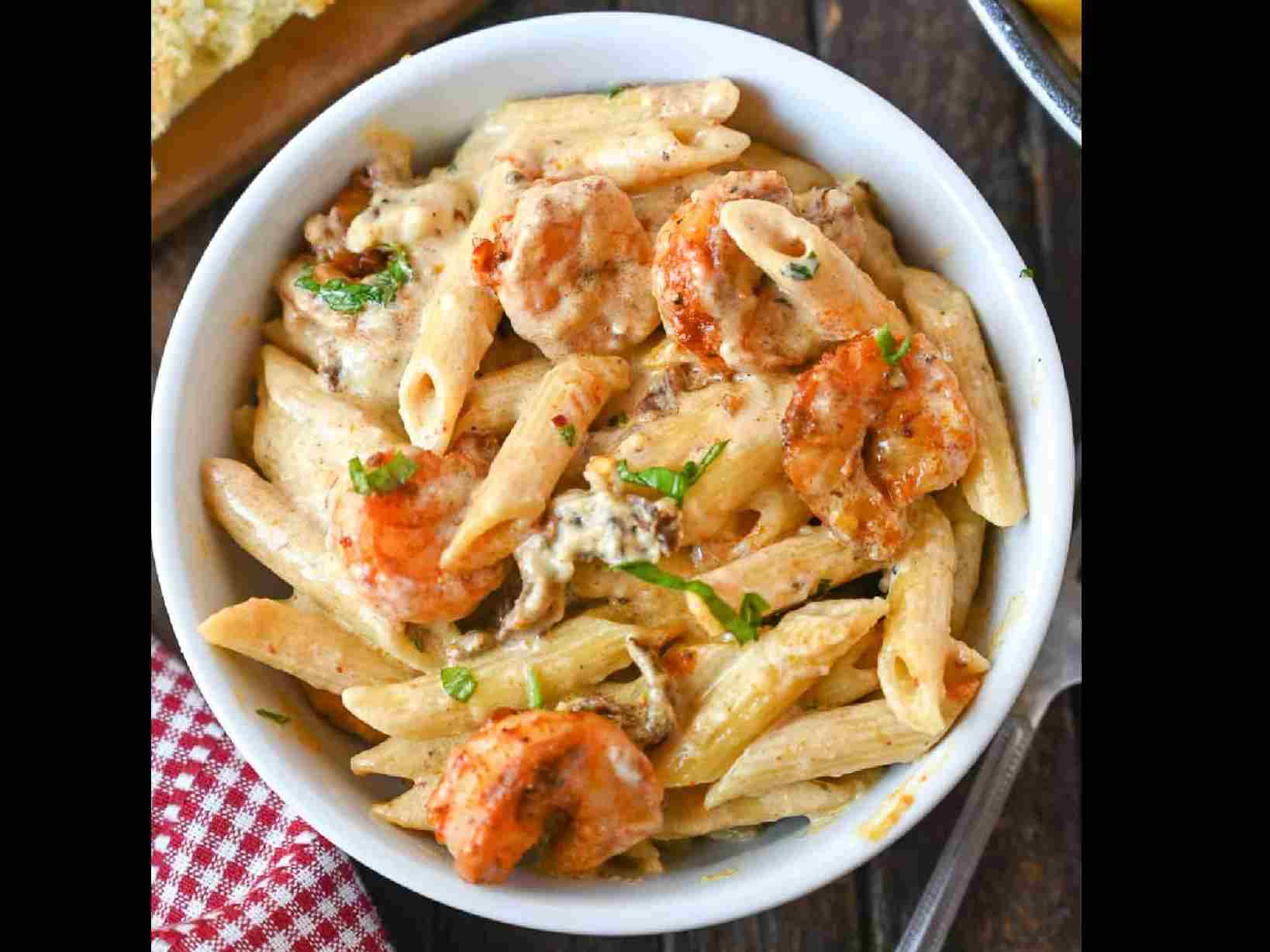 Shrimp pasta