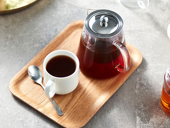 red tea pot