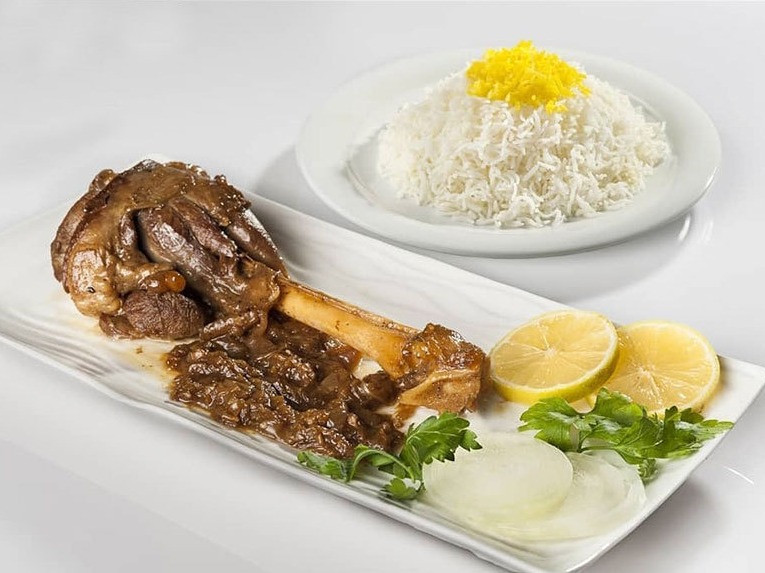 Saffron rice sheep bbq