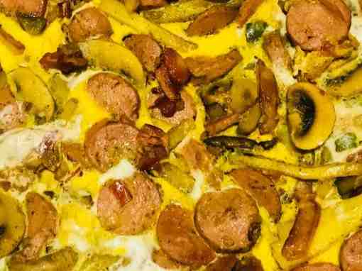 املت با قارچ+دورچین