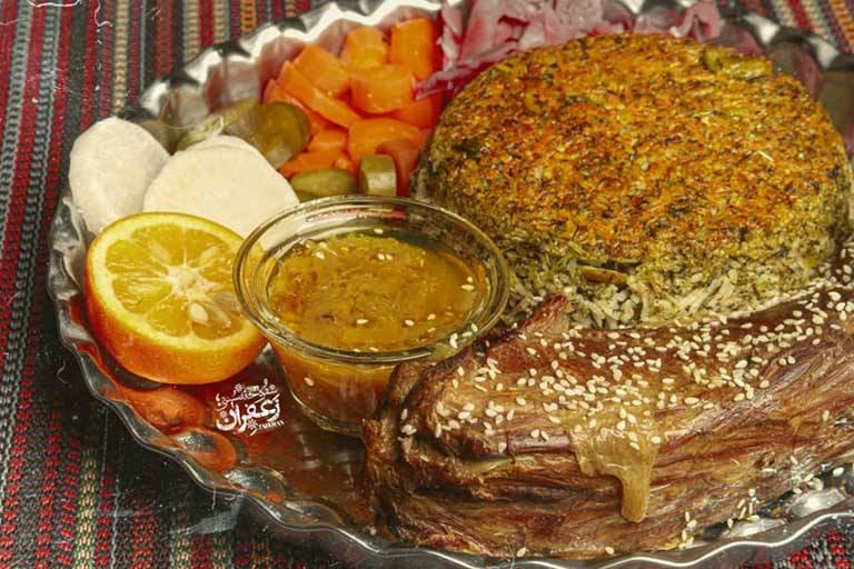 باقالا پلو با گردن
