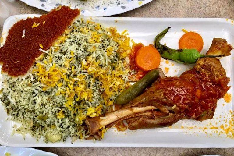 باقالی پلو با ماهیچه گوسفندی