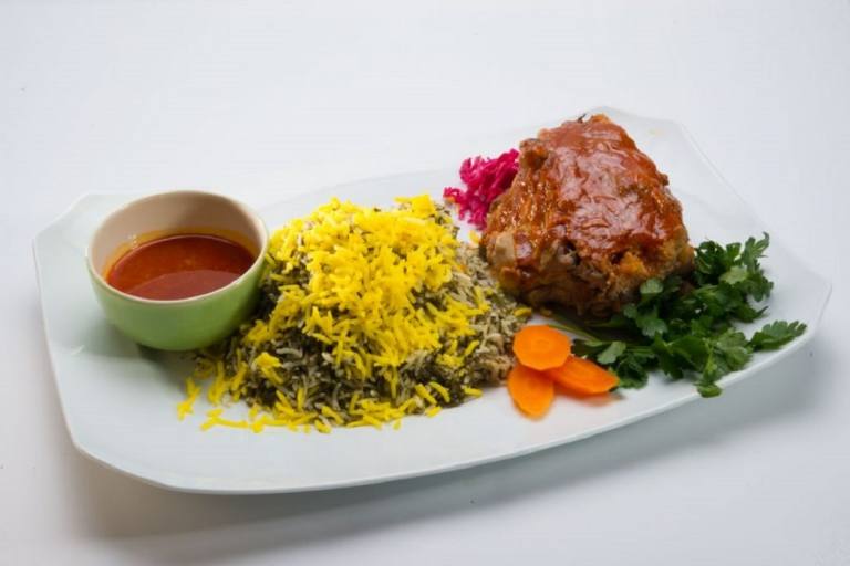 باقالی پلو با گردن